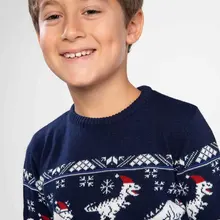 Новинка; повседневные пуловеры с круглым вырезом для мальчиков; модные пуловеры в полоску с рисунком; свободная спортивная одежда; сезон осень; J4729A618WN