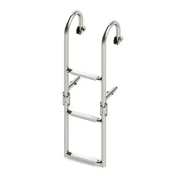 

Ladder folding with horizontal fastening 3 steps width 200mm, White steps 040175wt