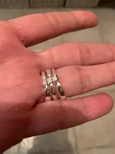 Foxanry minimalista de Plata de Ley 925 Plata Lisa anillos para las mujeres nueva moda geométricos irregulares Punk fiesta Hiphop joyería regalos