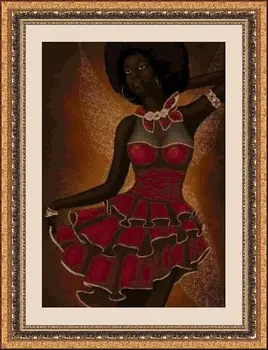 

CROSS STITCH KIT PANDATHREAD AFRICAN CULTURE 30303