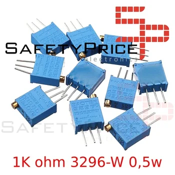 

5x multivariate potenciometer 1K ohm 3296-W 0,5w variable resistance PCB Trimpo