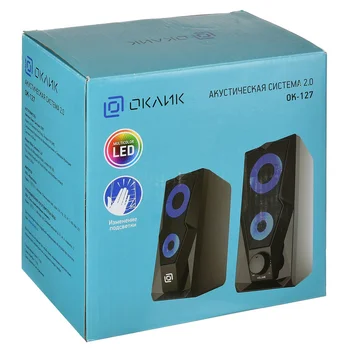 

Speakers oklick OK-127 2.0 Black 6 W