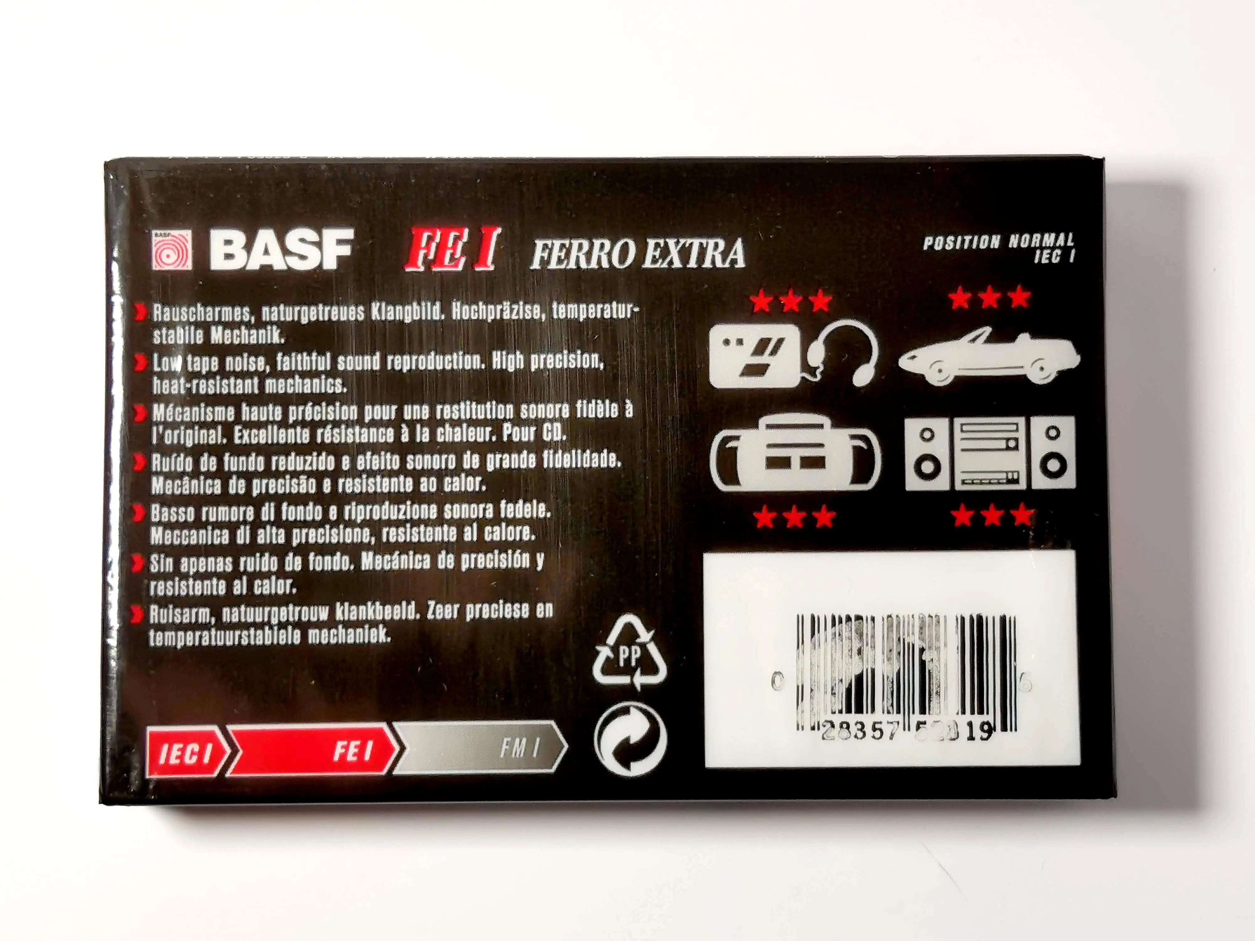 CASSETTE AUDIO VIERGE BASF Ferro Extra I 90 Mn - Sous blister EUR 3,50