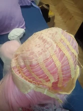 DIFEI peluca sintética bob corto pelo lacio con trimable flequillo Rosa rojo azul peluca cosplay púrpura para pelucas de pelo corto para mujeres