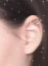 Pendientes de cartílago falso para mujer, aretes pequeños, sin piercing, Color dorado