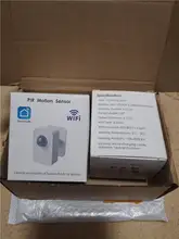 Tuya PIR Sensor de movimiento WiFi para Smart Life detección pasiva infrarroja, Detector de sistema de alarma de seguridad trabajo remoto con Alexa