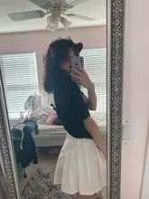 Falda plisada de estilo pijo para mujer, minifalda de cintura alta Vintage para chica, uniformes blancos bonitos de Escuela Japonesa, falda de talla grande