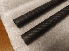 Tubo de fibra de carbono mate para Dron, accesorios OD5mm 6 8 9 10 12 14 16mm 18mm de longitud de 250mm, venta directa de fábrica, corte CNC, 2 uds.