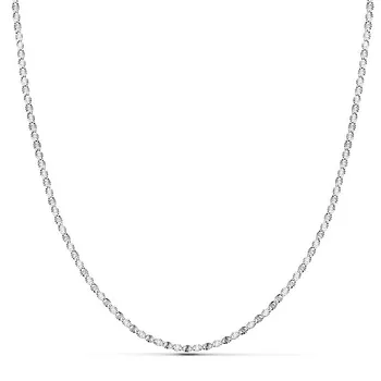 

Chain 18k white gold diamond 50cm. Thickness 1.5mm. [AB8747]