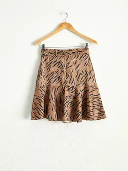 

Decorated Belted Circular Skirt