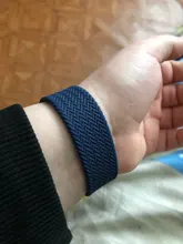 Correa de silicona trenzada elástica para Apple watch, correa de 44mm, 40mm, 38mm y 42mm para iWatch series 6, 5, 4, 3 se