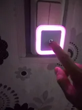 Led-Night-Light Corridor-Lamp Eu-Us-Plug Bedroom Wireless-Sensor Mini for Baby Square