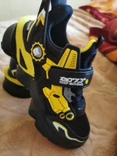 MWY-Zapatillas de deporte con dibujos animados para niños y niñas, calzado deportivo liviano de cuero, zapatos informales impermeables para caminar