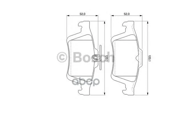 Колодки Тормозные Дисковые Ford Focus Ii,Iii, Mazda 3, Opel Vectra C, Volvo S40 Задние Bosch арт. 0986494127