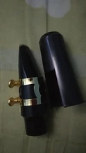 Boquilla de saxofón Alto, de plástico con tapa, hebilla de Metal, boquilla de lengüeta, parches, almohadillas, cojines #8