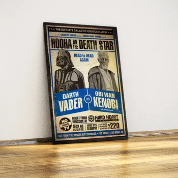 

Obi Wan Kenobi VS Darth Vader-Decorative Metal Plate