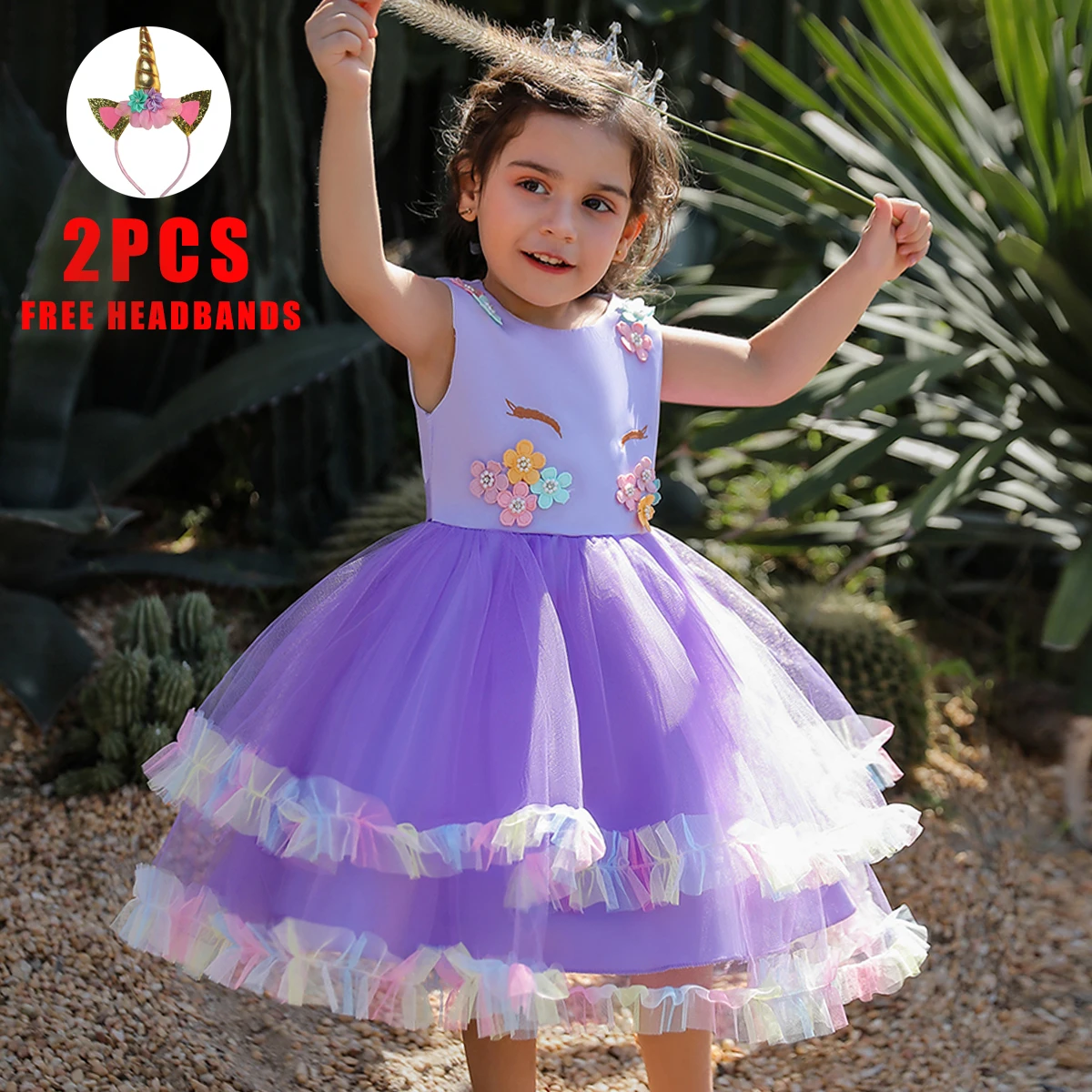 Toddler Unicorn Baby Girl Dress Newborn 
