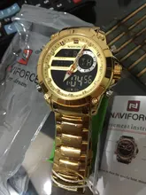 Clock Watches Masculino Dual-Display Quartz-Steel Gold Military Male Waterproof Sport