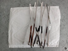 10 Uds. De bridas de acero inoxidable para METAL de gestión de cables, envoltura de escape, correas de calor, cierre de tubo de inducción, bucle de gancho