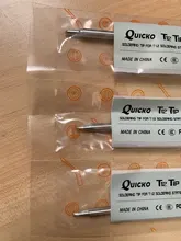 QUICKO T12-D24 D52 forma Serie D puntas hierro soldadura para FX9501/951/907 T12 manejar OLED y STC-LED T12 Estación de soldadura s 7s derretir Estaño