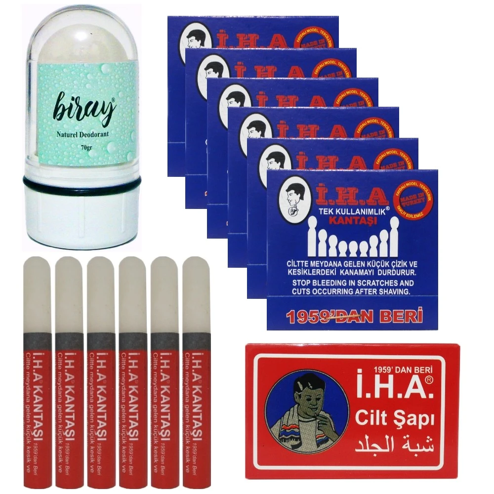 Antiperspirant Antiseptic Alum, Cut Blood Stopper, Block, Stick, Pencil Set