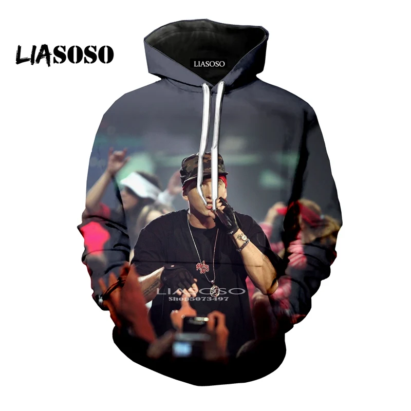 LIASOSO/ дизайн, модные толстовки Harajuku с 3D принтом, пуловер Eminem Vs 2PAC, спортивный костюм с капюшоном в стиле хип-хоп, Повседневная Толстовка