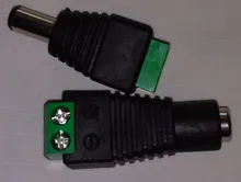 Male Connector Power-Plug-Adapter Led-Strip Cctv-Cameras DC for 5050 3528/5060/Single-color/..