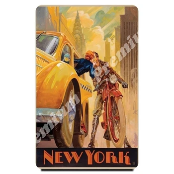 

New York souvenir magnet vintage tourist poster