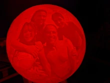 Night-Light Moon-Lamp Gift Photo-Customized 3d-Printing Rechargeable Personality 