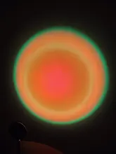 Lámpara Led de proyección de atardecer con USB, luz nocturna para decoración de pared del dormitorio, colorida, proyector de luz, Cambio Gratis de color