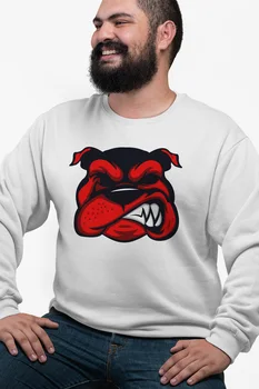 

Angemiel Wear Red Dog White Men 'S Sweatshirt