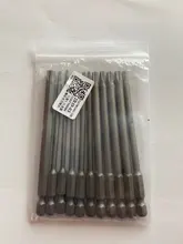 Juego de brocas de seguridad a prueba de manipulaciones, destornillador Torx de cabeza plana, hexagonal de 11/12 pulgadas, F1FC, 1/4 Uds.