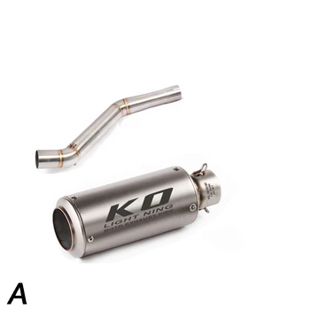Escape Motorcycle Exhaust Middle Link Pipe And Vent Pipe Stainless Steel Exhaust System For CFMOTO NK400 650 All Years