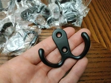 Coat Hooks Towel-Hanger Clothing Wall-Mounted Hardware for Hats Home 10pcs 2-Hole