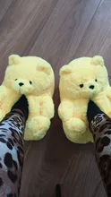 Zapatillas de casa afelpadas de oso de peluche para mujer, calzado para estar en casa, marrón, suave, antideslizante, de piel sintética, bonitas y esponjosas, Zapatillas de casa, cálido para invierno