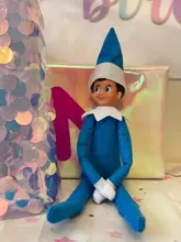 Elf libro regalo de Navidad juguetes rojo niño niña en rojo muñecos de peluche de juguete muñeca de Navidad para juguete de niños