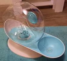 Dispensador de agua automático con forma de caracol para gatos, fuente para mascotas, tazón para beber grande, sin electricidad