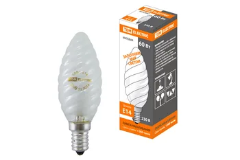 

Filament lamp "Twisted Candle" matte 60 W-230 V-E14 TDM