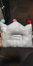 [Simfamily]-cojín de protección para la cabeza de bebés, almohada para evitar cabeza plana, cuello de bebé, lactancia, corona, lunares, decoración para habitación de recién nacido