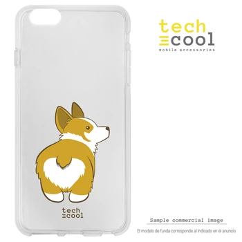 

FunnyTech®Silicone Case for LG K40 l Corgi kawaii transparent background