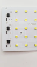 Led Lamp 50W Smart IC Floodlight SMD 2835 Chip 220V Outdoor Long Service Time DIY LED
