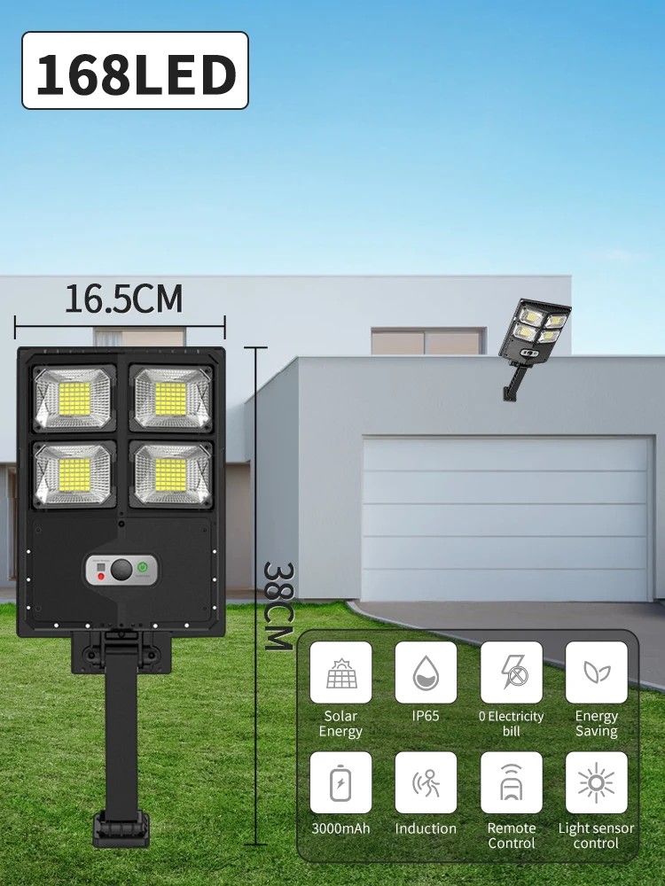 solar light bulb Super Bright Solar LED Light Outdoor Solar Lamp Motion Sensor Solar Garden Street Light 504LEDs Remote Control Yard Wall Lights solar hanging lanterns Solar Lamps