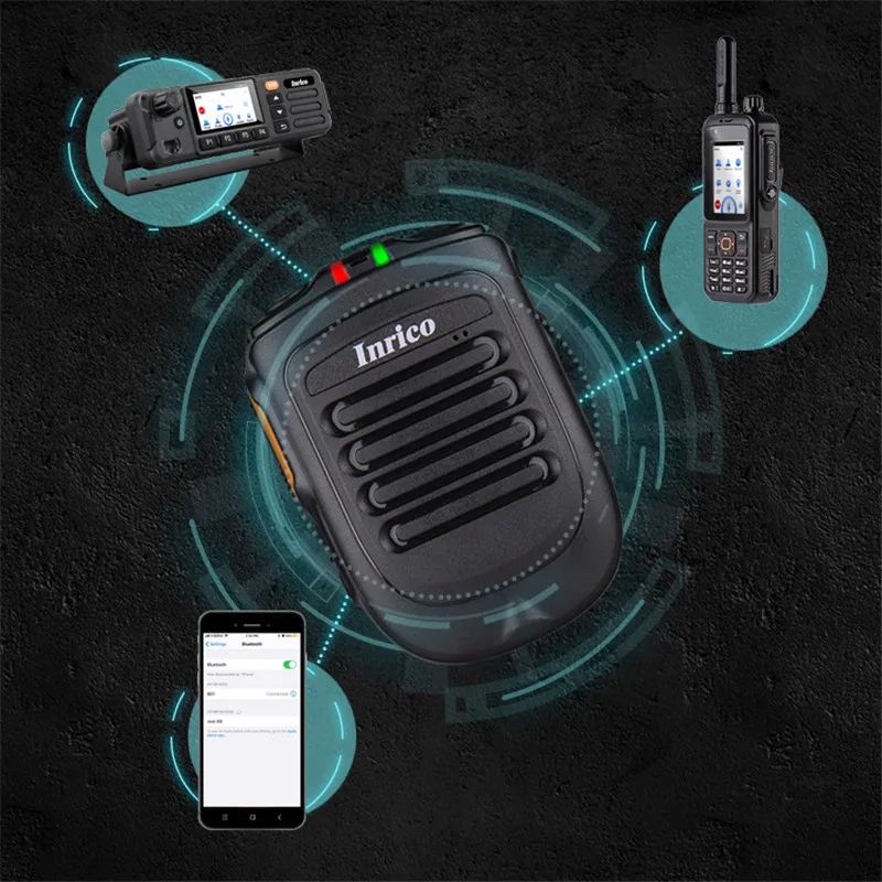 Zello Microfone sem Fio Mini Alto-falantes Ptt Walkie Talkie Android Microfones Portáteis Alto-falante Bluetooth Inlina-b01 - Image 6