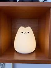 Night-Lamp Animal-Light Touch-Sensor Desktop-Decor Gift LED Bedroom Holiday Colorful