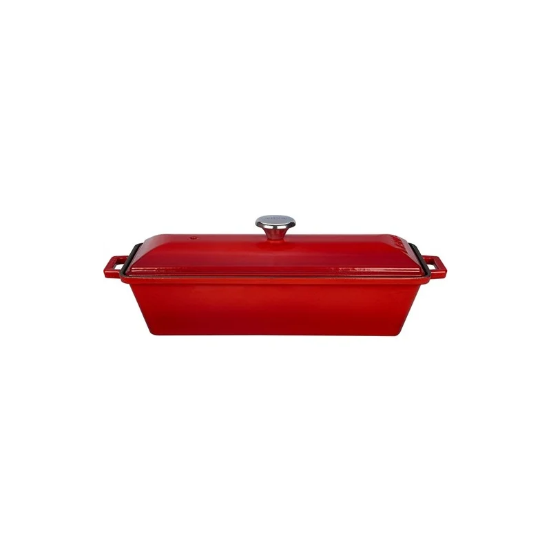 LavaTerrineBreadContainer11x29cmRed3LayersofEnamelCoating