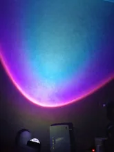 Atmosphere Led Night Light Rainbow Sunset Projector Lamp for Home Coffe shop Background