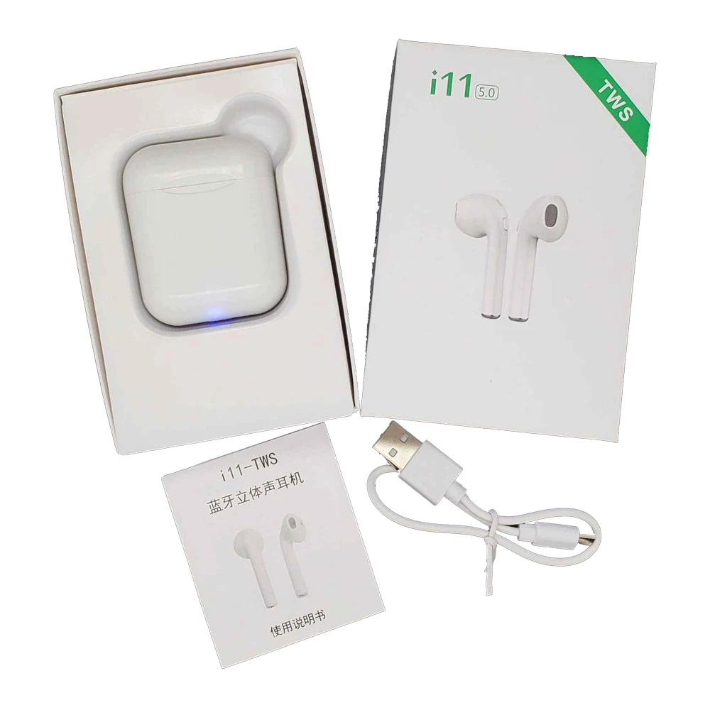 Wireless I11 case white airpods Bluetooth compatible iPhone Samsung Huawei all phones helmets