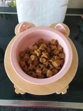 Cuenco de cerámica individual y doble para comida de cachorros, gatos y perros, con marco de madera, suministros para mascotas, plato de alimentación