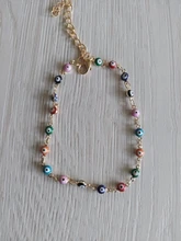 Anklets Foot-Leg-Chain Eye-Beads Ocean Gold-Color Bohemian Beach Women Summer 17KM 