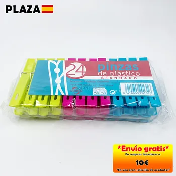 

Set 24 plastic clothespins tandard, clothespins